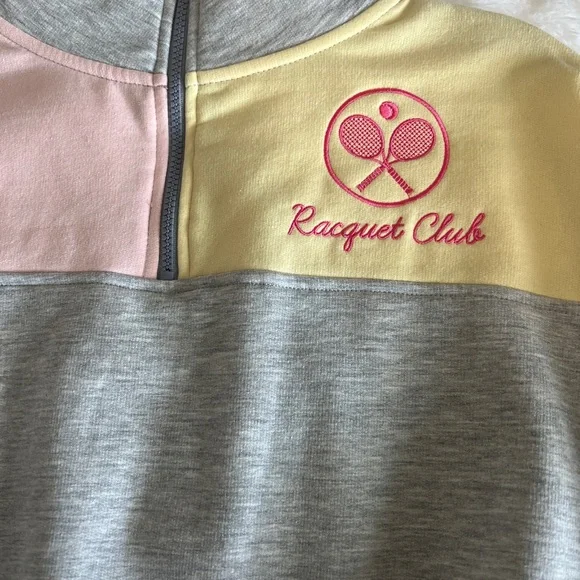 New Juniors' Public Library Racquet Club
Quarter-Zio Fleece Pullover - Picture 2 of 8